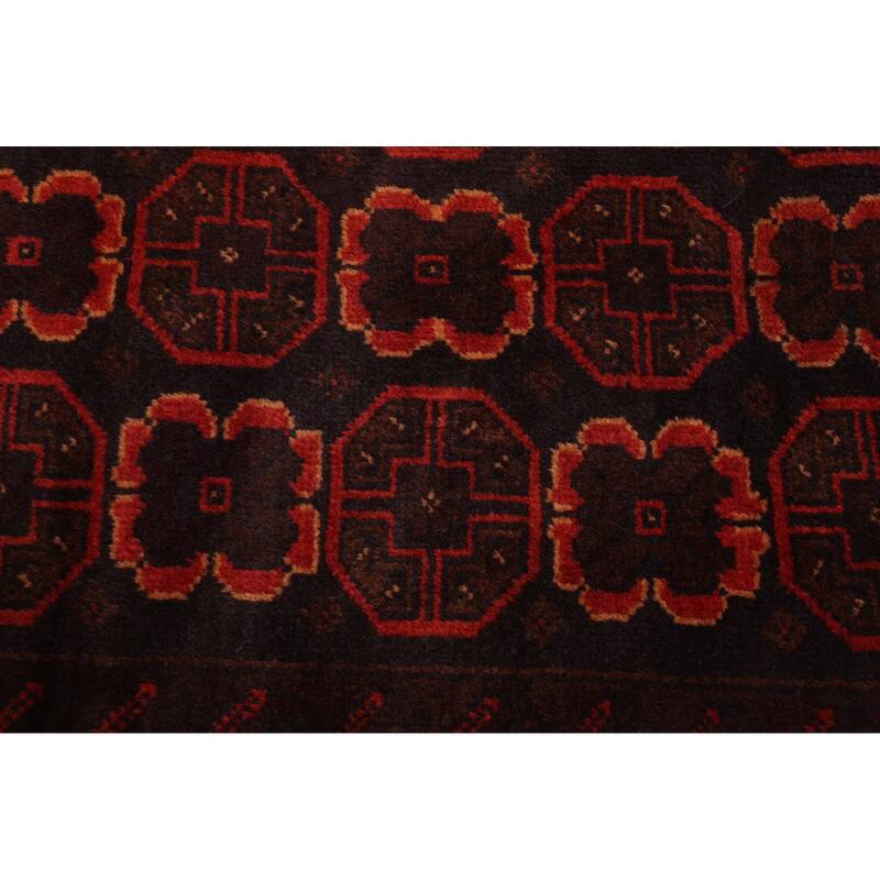 ECARPETGALLERY Hand-knotted Teimani Dark Brown Wool Rug - 3'9 x 7'3