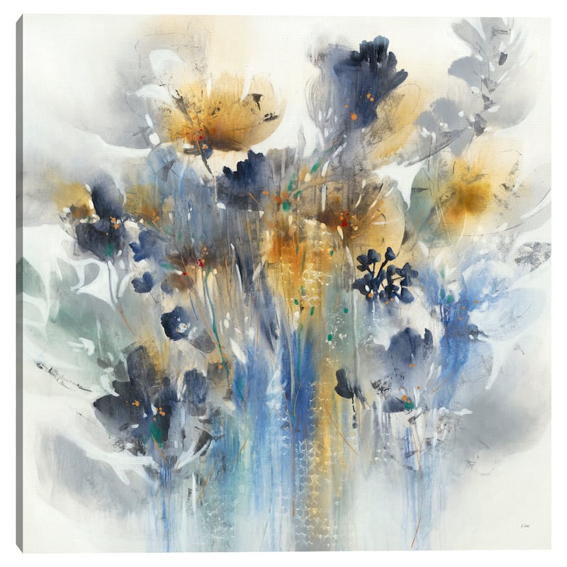 Indigo Botanical by K. Nari Canvas Art Print