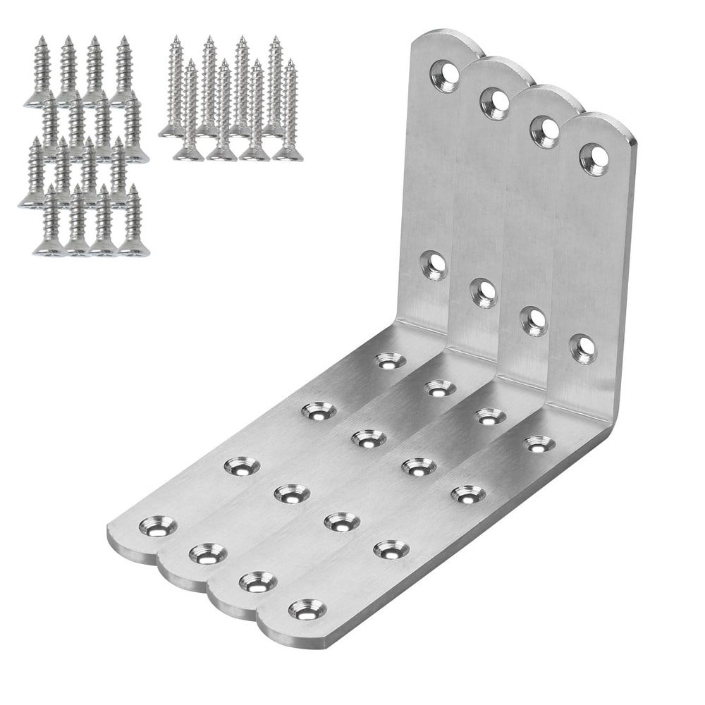 SMALL STEEL RIGHT ANGLE BRACKET x6 19mm L Shape Corner Repair Brace