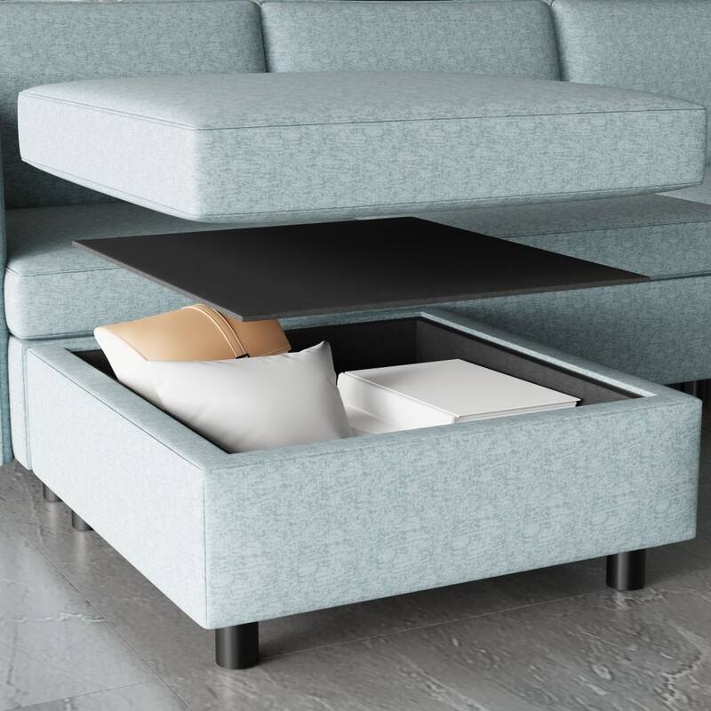 Modular Convertible Sleeper Sectional Sofa Set