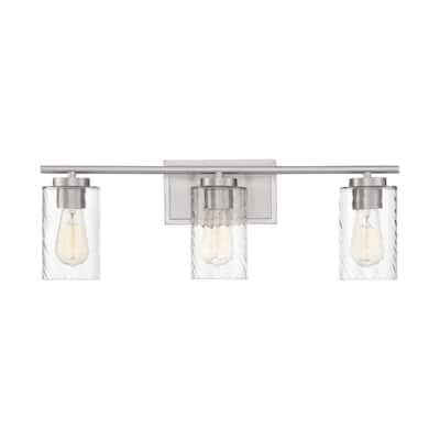 Meridian M80038 3 Light 24" Wide Bathroom Vanity Light with Swirl