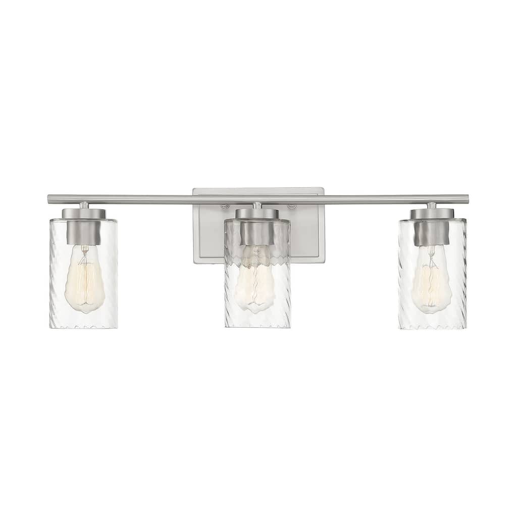 Meridian M80038 3 Light 24" Wide Bathroom Vanity Light with Swirl