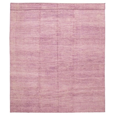 ECARPETGALLERY Hand-knotted Loreto Violet Silk Rug - 9'9 x 14'9