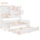 preview thumbnail 4 of 21, Wooden Full Size Daybed with Twin Size Trundle and All-in-One Cabinet