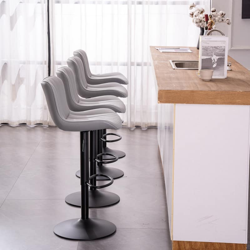 Counter Height Modern Swivel Barstools Set of 2