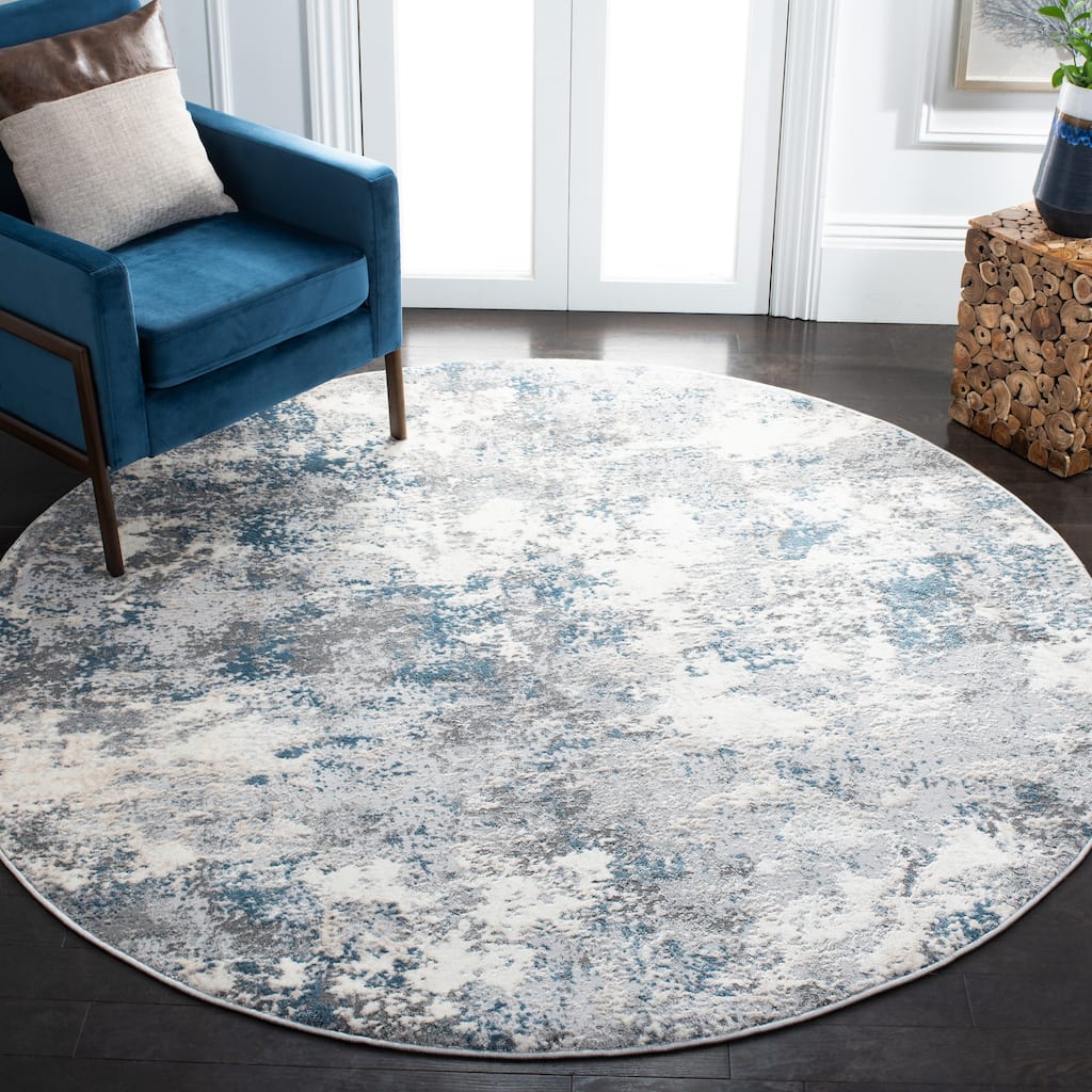 SAFAVIEH Lagoon Irmtraud Modern Abstract Polyester Area Rug