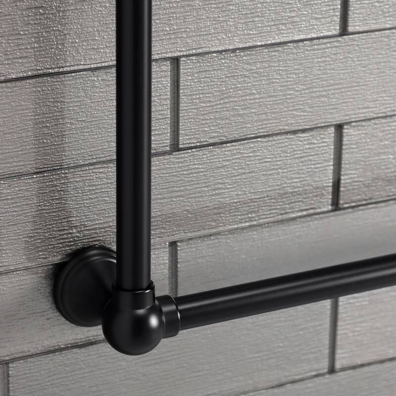 Kingston Brass Maximilien 36-Inch Wall Mount 3-Bar Towel Rack