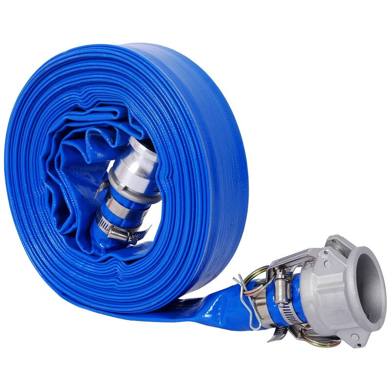 1.5" Heavy Duty Pool Backwash Hose,Reinforced PVC with Camlock