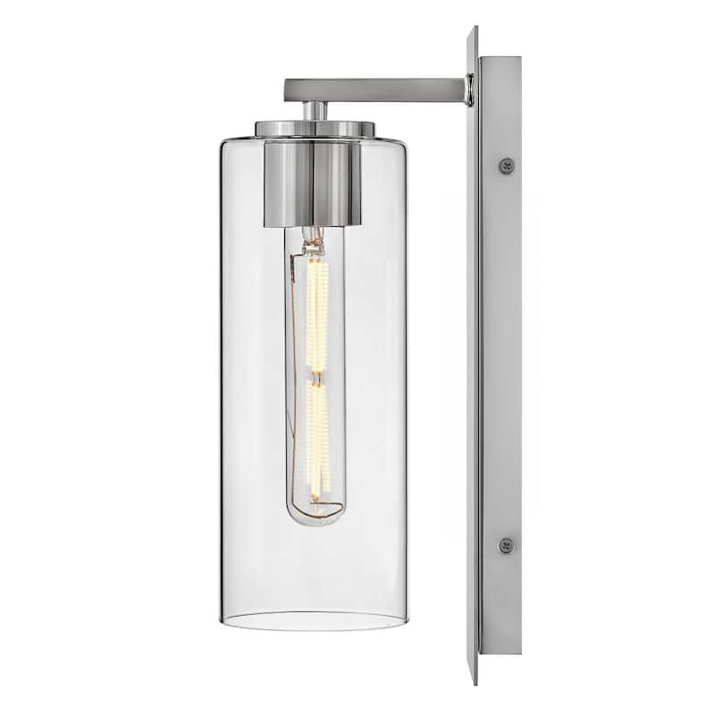 Lark 83370 Lane 13" Tall Hardwired or Plug-In Wall Sconce with Clear