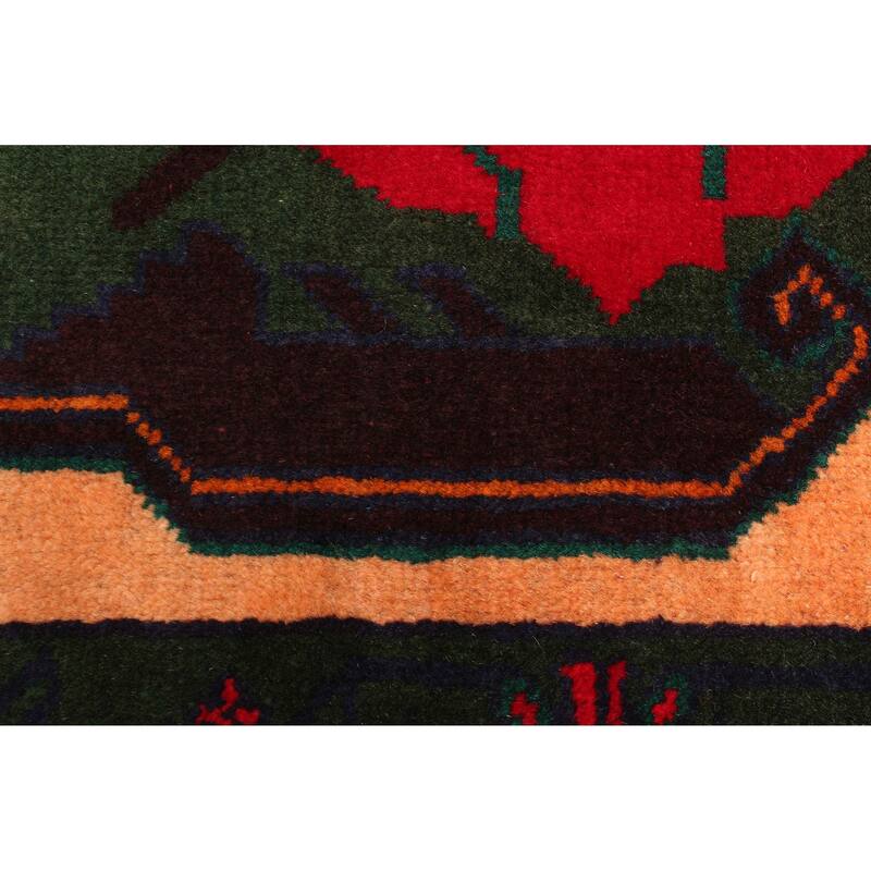 ECARPETGALLERY Hand-knotted Teimani Dark Green Wool Rug - 2'9 x 4'4