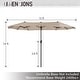 preview thumbnail 26 of 24, 7/8-Piece Patio Dining Set of 6 Swivel Metal Rattan Chairs with Deep-seating Chairs and Wood-like Table Top Table