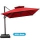 preview thumbnail 3 of 14, Crestlive Products 10 x 13ft Outdoor Patio Cantilever Umbrella with Base