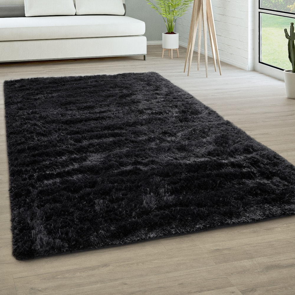 Modern Shag Rug Soft & Fluffy In Solid Colors