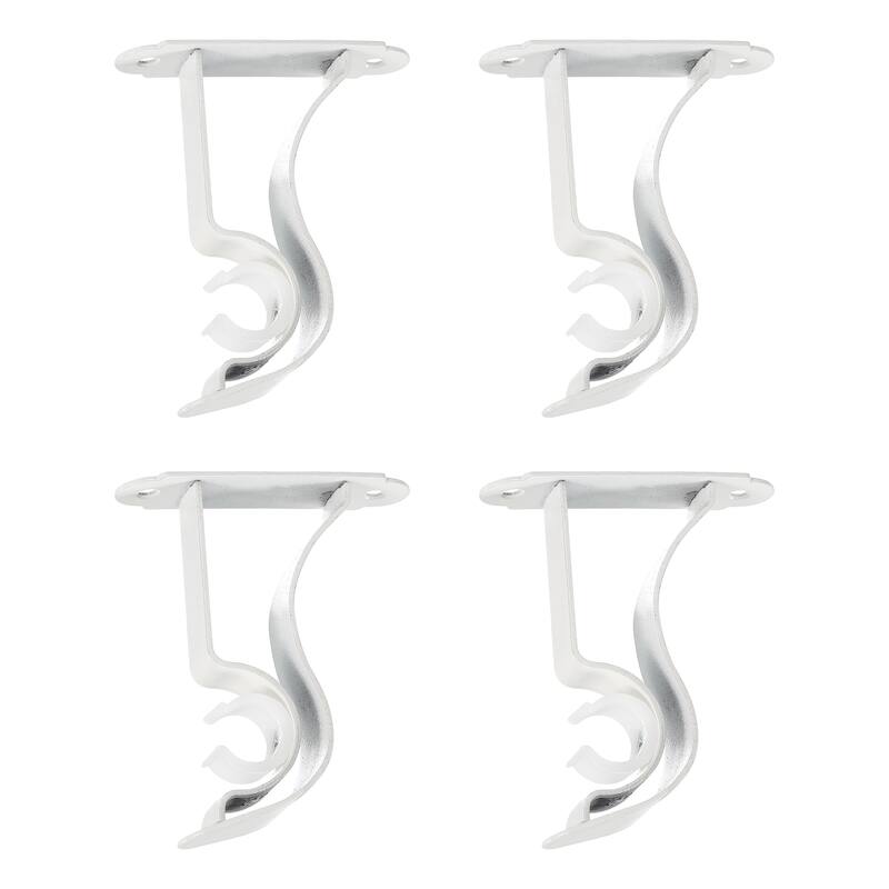 4Pcs Curtain Rod Bracket, Holders for Drapery Rod Home