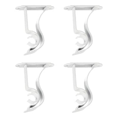4Pcs Curtain Rod Bracket, Holders for Drapery Rod Home