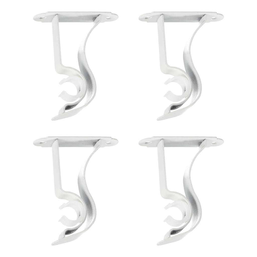 4Pcs Curtain Rod Bracket, Holders for Drapery Rod Home