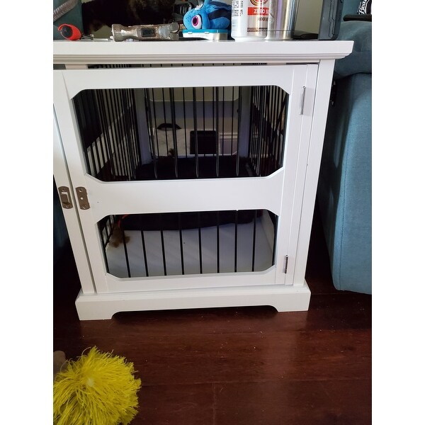 slide aside dog crate