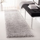 preview thumbnail 58 of 83, SAFAVIEH Fontana Shag Kimberlie Solid 2-inch Thick Rug 2'3" x 10' Runner - Grey - Runner