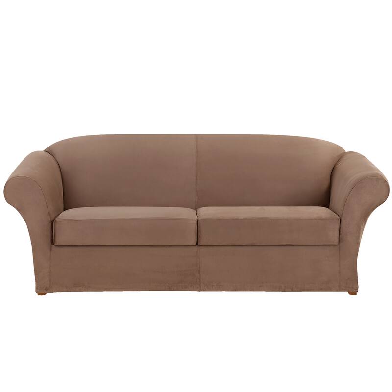 SureFit Ultimate Stretch Suede 3 Piece Sofa Slipcover