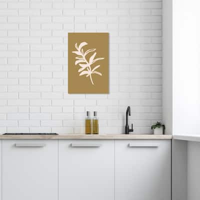 Wynwood Studio Canvas Floral and Botanical Organic Plant Brown and Light Brown Modern & Contemporary Wall Art Canvas Print