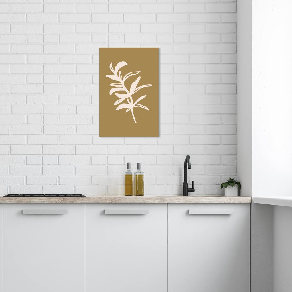 Wynwood Studio Canvas Floral and Botanical Organic Plant Brown and Light Brown Modern & Contemporary Wall Art Canvas Print