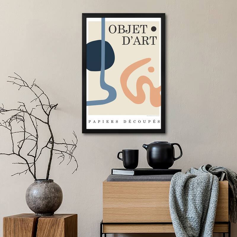 Objet VII Premium Framed Poster by Design Fabrikken
