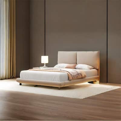 Full Size Upholstered Platform Bed