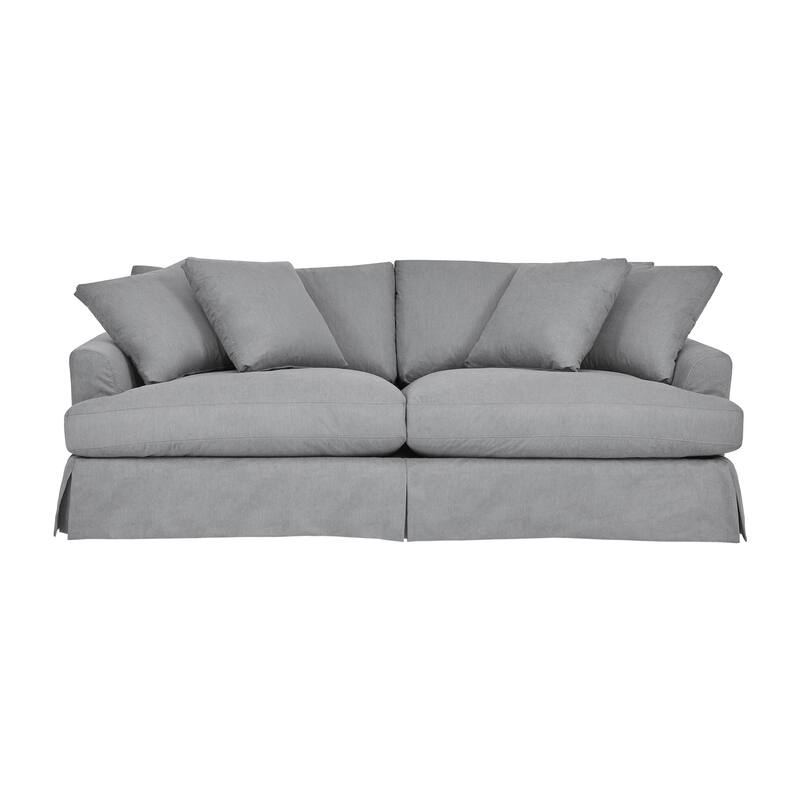 Ciara 93" Modern Upholstered Slipcovered Cloud Sofa Couch