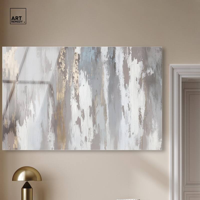 Flooding Gold I Acrylic by Art Remedy, Ready to Hang