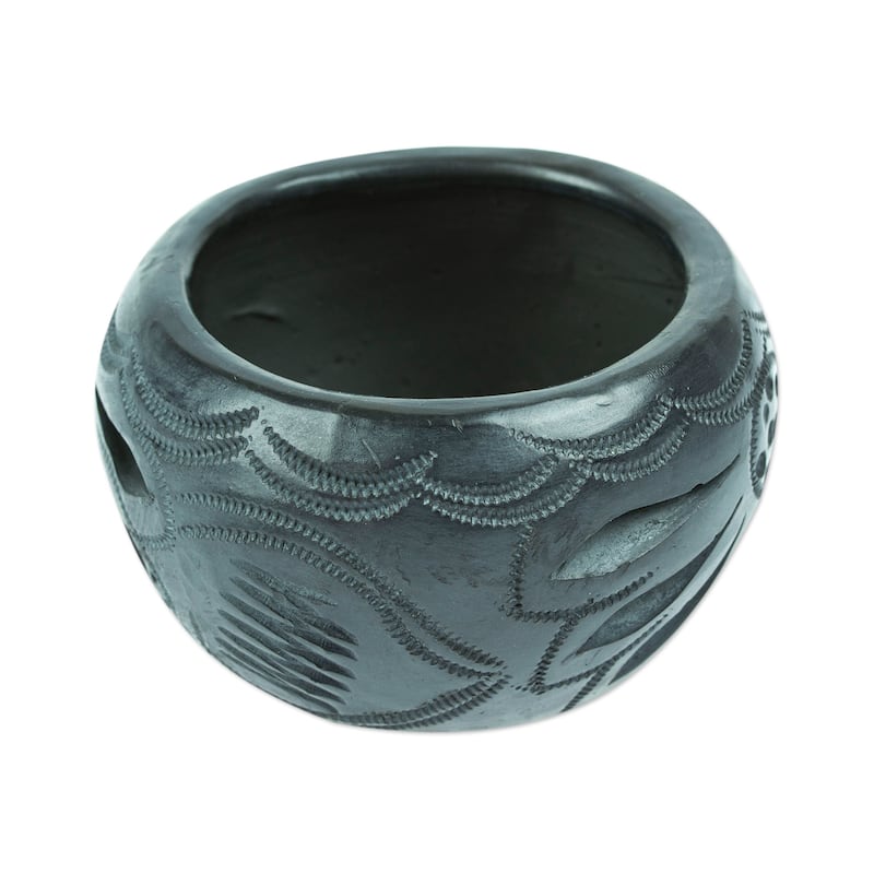 Novica Handmade Traditional Bloom Ceramic Flower Pot