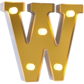 LED Marquee Letter Lights 26 Alphabet Light Up Sign (W) - Multi-color ...
