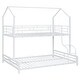 preview thumbnail 40 of 43, Metal House Bunk Bed, Twin over Full
