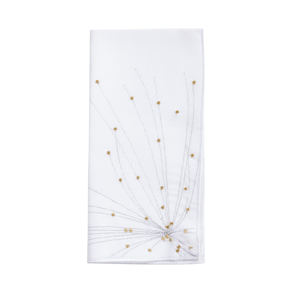Cascading Firework Design Napkin (Set of 4) - 20"x20"