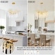preview thumbnail 17 of 24, Modern Tree Branch Chandelier Gold,Crystal Chandelier for Dining Room
