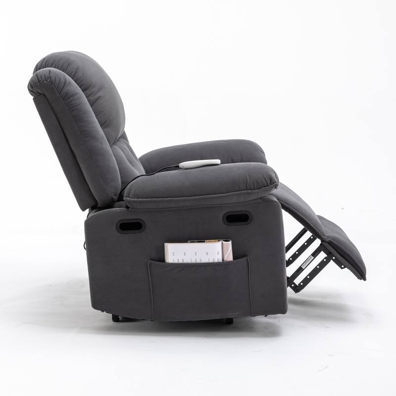 55.91" Velvet 4-Seater Sleeper Sofa with Storage & Adjustable Backrest