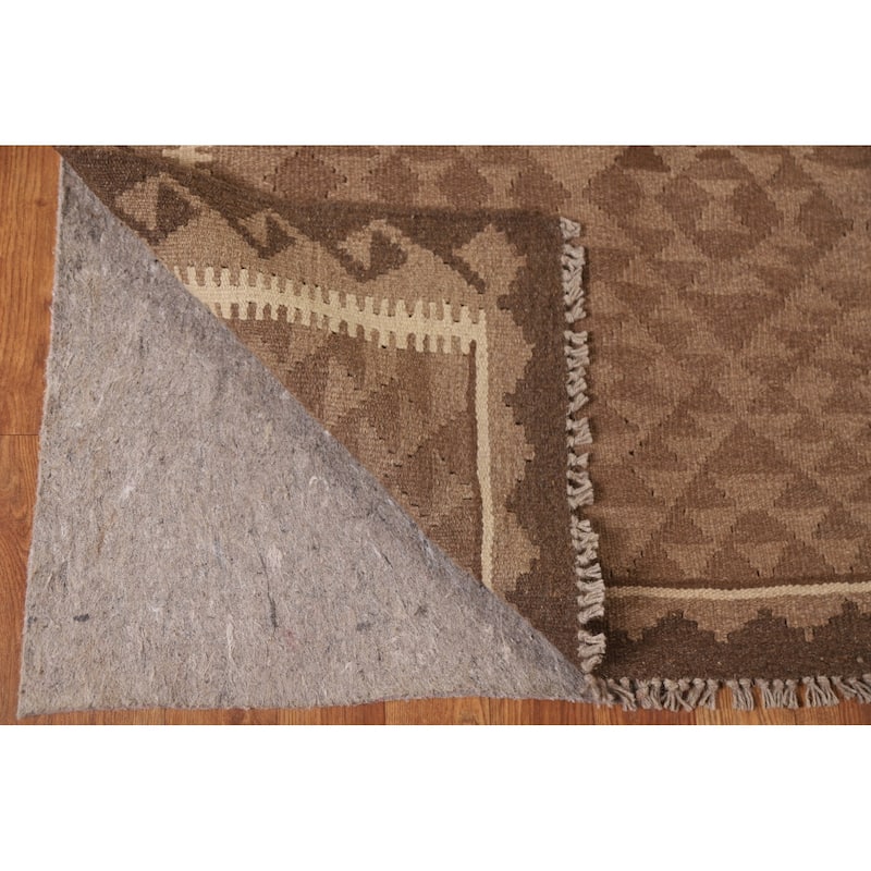 Kilim Oriental Area Rug Hand-woven Bedroom Wool Carpet - 4'11" x 6'7"