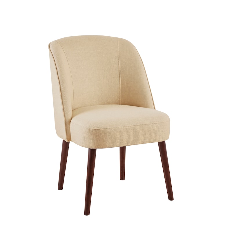 Madison Park Larkin Natural Rounded Back Dining Chair - 22.25"w x 24.5"d x 34.6"h