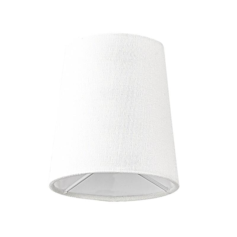 1 White Linen Shade - White