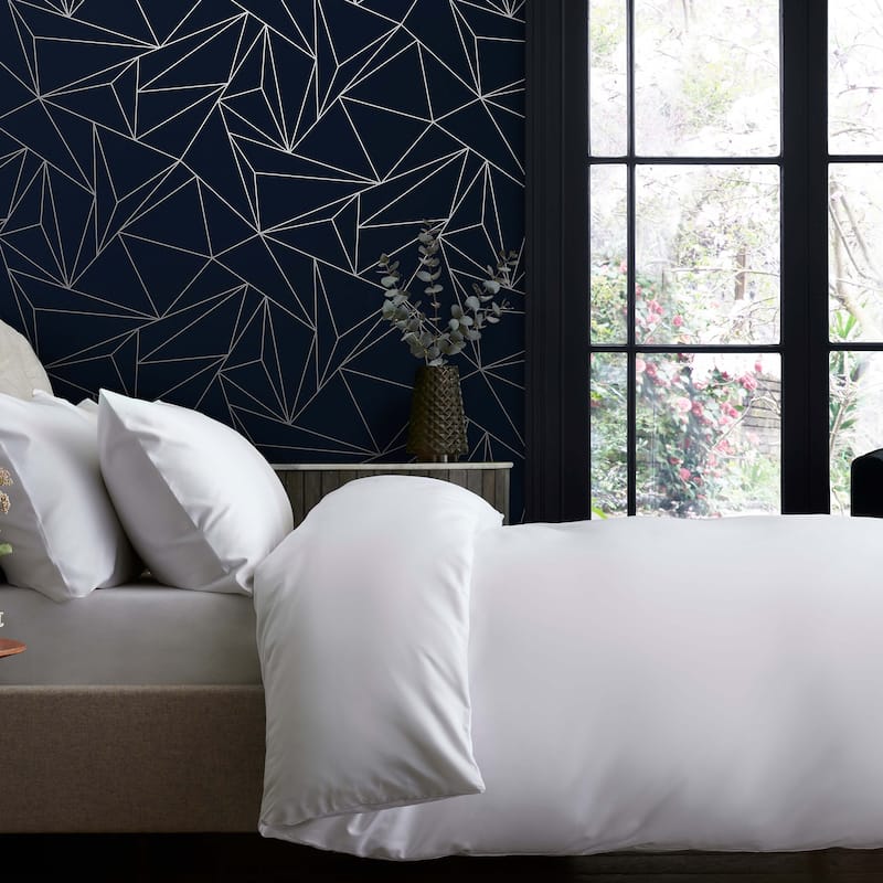 NEXT Scatter Geo Navy Wallpaper