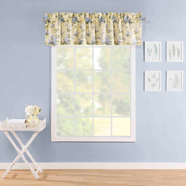slide 2 of 3, Laura Ashley Cassidy Yellow Cotton Valance