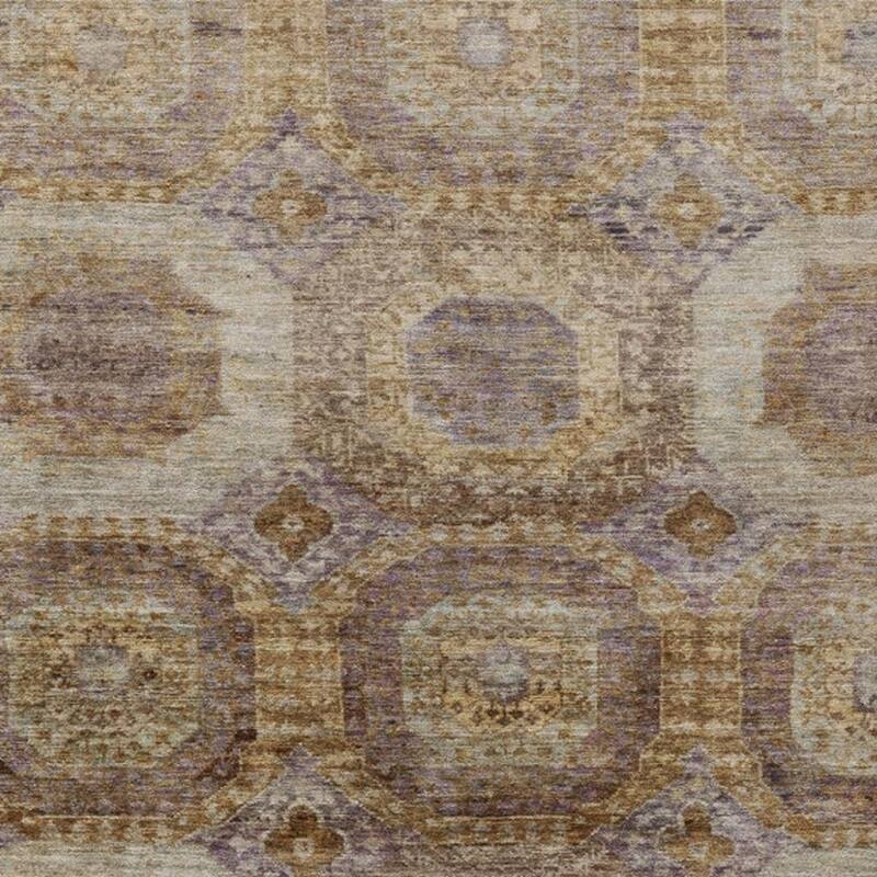HomeRoots Medallion Transitional Rectangle Outdoor Rug