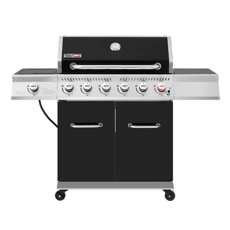 Royal Gourmet GA6402H Deluxe 6-Burner Gas Grill, Black