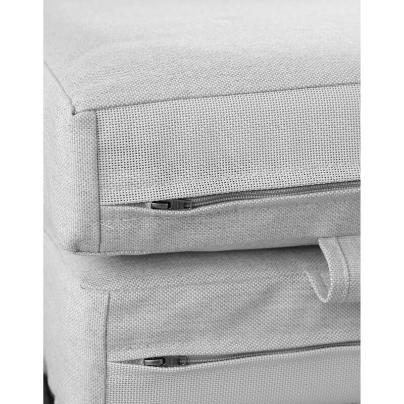 Arlo Teak & Wicker Aluminum Dual-Use Outdoor Chaise Lounge (Set of 2)