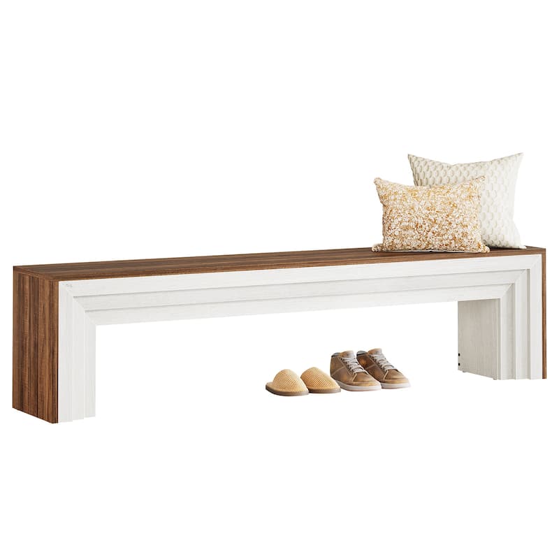 71" Extra Long Entryway Bench, Shoe Bench Seating for Hallway, End of Bed, Living Room, Sofa Back, Dining Room