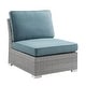 preview thumbnail 17 of 51, Corvus 8-piece Aluminum Wicker Patio Sectional Conversation Set