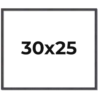 30x25 Frame Brown Solid Wood Picture Frame - Complete Modern Photo