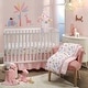 preview thumbnail 1 of 7, Lambs & Ivy Snuggle Jungle Pastel Safari Cotton Jersey 3-Piece Crib Bedding Set