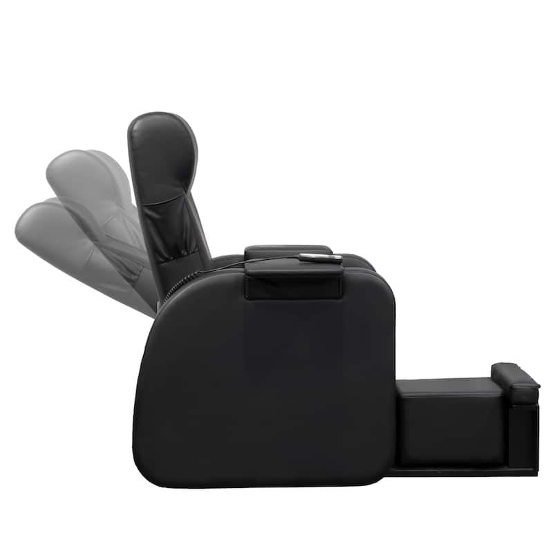 PediPlush Reclining Pedicure Chair Non-Plumbing with Armrest