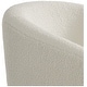 preview thumbnail 44 of 71, Bayville Sherpa Polyester Upholstered Barrel Chair - Faux Shearling