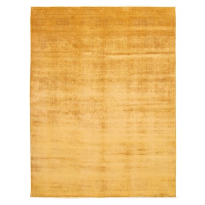 ECARPETGALLERY Hand-knotted Vibrance Gold Wool Rug - 8'10 x 11'7